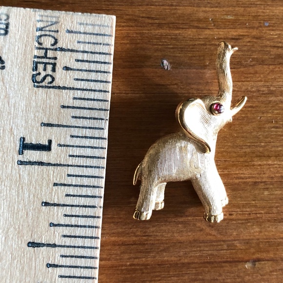 Broche éléphant En Galalite Début XXe Siècle - Vintage - Occasion - Sans Marque